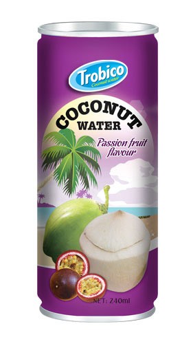 Trobico Coconut water passion flavor alu can 240ml